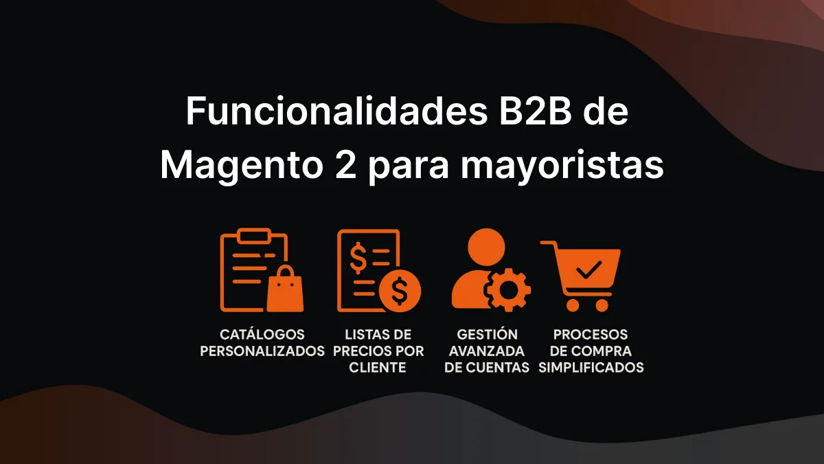 Características principales de Magento 2 para plataformas mayoristas B2B
