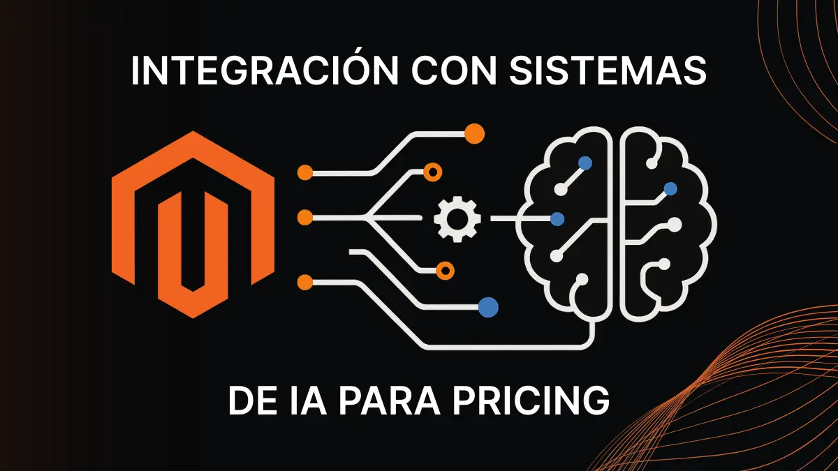 Diagrama de integración entre Magento 2 y sistemas de inteligencia artificial para pricing