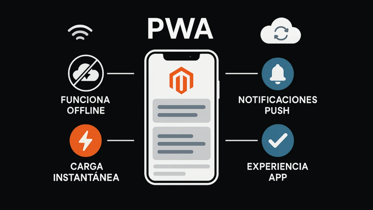 Ventajas de Progressive Web Apps en Magento 2 para compradores B2B móviles
