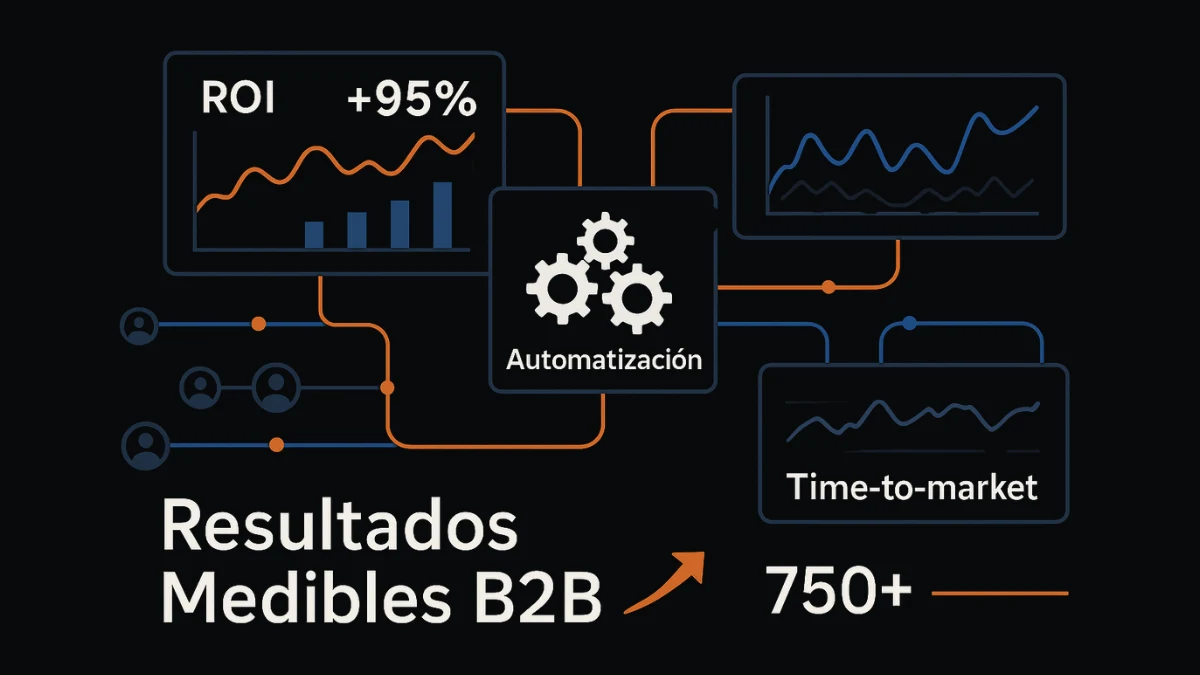 Dashboard de métricas y resultados de integraciones Magento 2 B2B en tiempo real