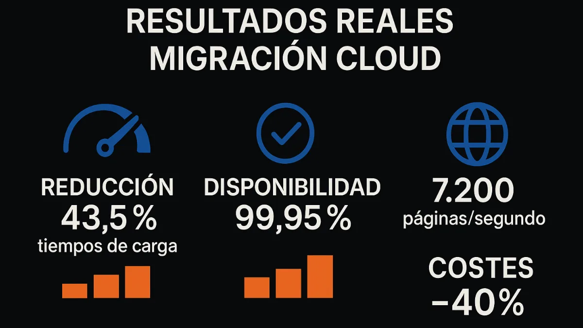 Métricas de mejora rendimiento post-migración Magento 2 cloud
