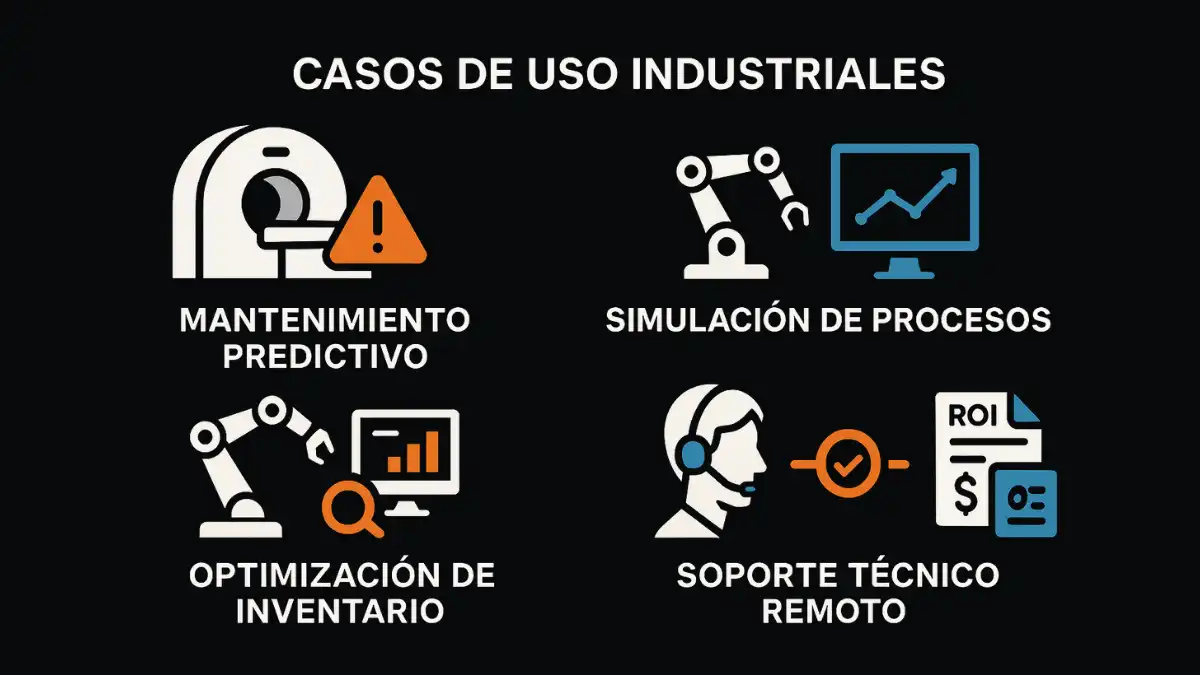 Casos uso Magento 2 digital twins mantenimiento predictivo industria B2B
