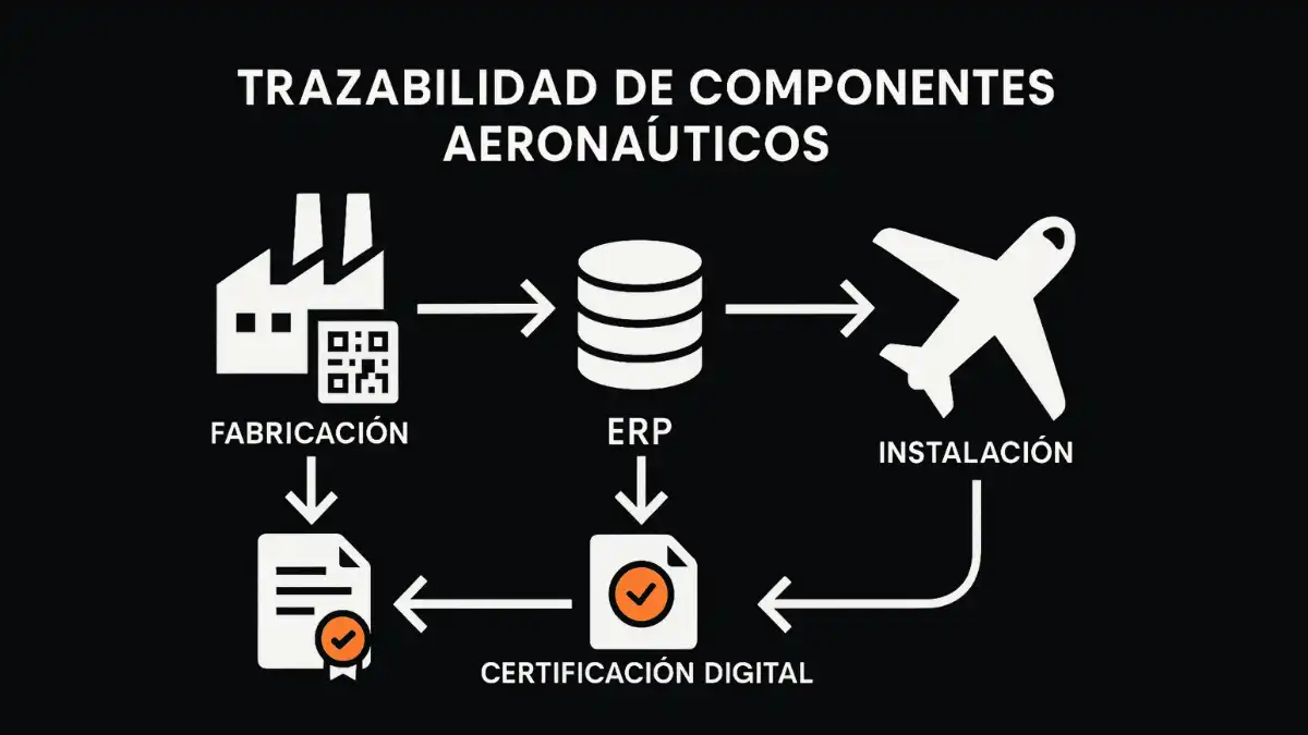 Magento 2 aeronáutica trazabilidad componentes críticos sistema digital