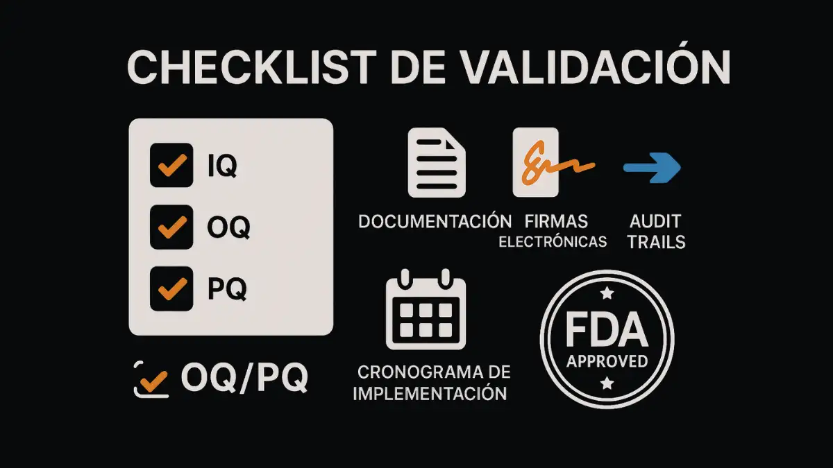 Magento 2 FDA validación proceso checklist 21 CFR Part 11