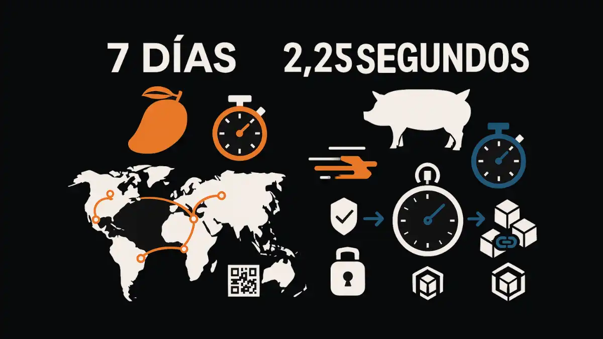 Walmart blockchain trazabilidad mangos casos éxito supply chain segundos